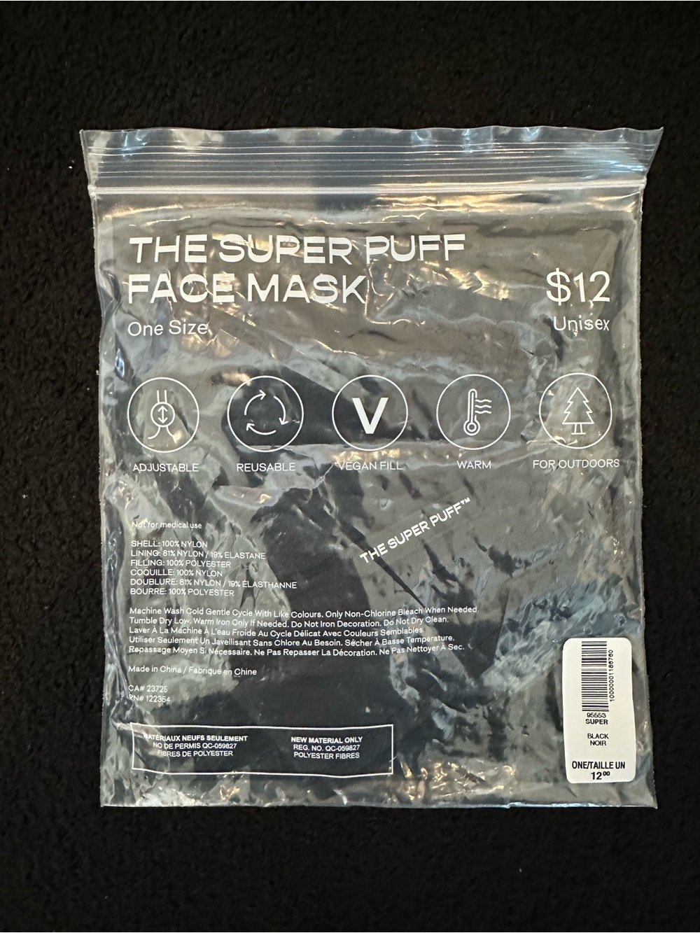 Aritzia The Super Puff Face Mask